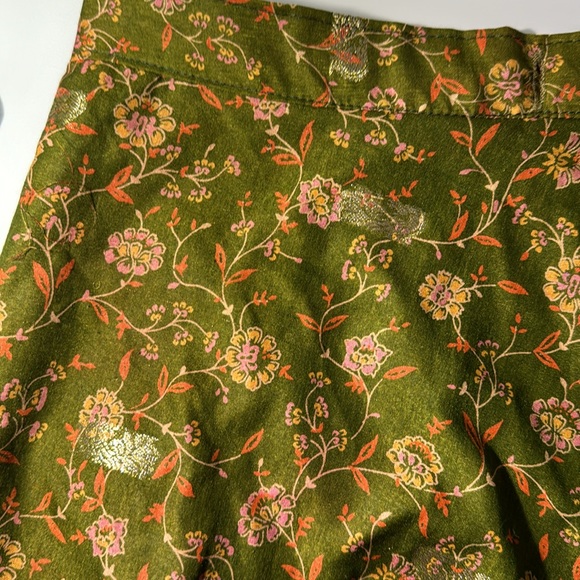 No brand reversible silk boho floral wrap skirt size OS - Picture 9 of 12